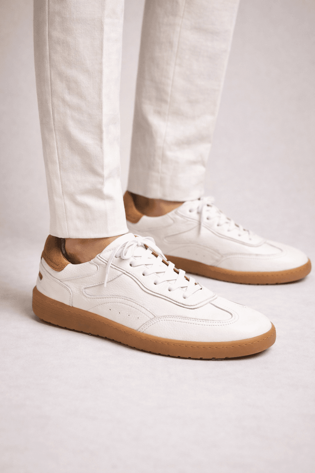 73/1312857 Tenis Pele Branco/Tabaco